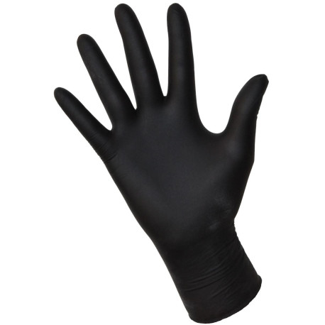 Rekawiczki Nitrylowe Czarne L