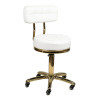 Taboret Kosmetyczny Gold AM-961 Z Oparciem