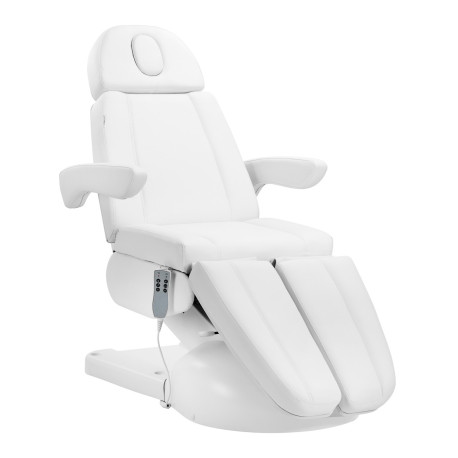 Fotel kosmetyczny do pedicure elektryczny Azzurro Lux 3 silniki biały