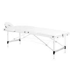 Fotel Stół Składany do Masażu Aluminiowy Komfort 3 Segmentowy