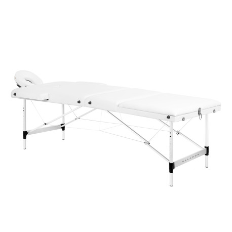 Fotel Stół Składany do Masażu Aluminiowy Komfort 3 Segmentowy