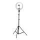 Lampa pierścieniowa Ring light 13' 36W led czarna + statyw
