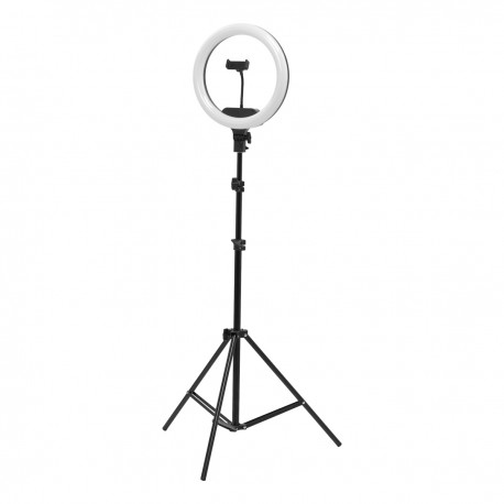Lampa pierścieniowa Ring light 13' 36W led czarna + statyw