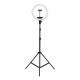 Lampa pierścieniowa Ring light 13' 36W led czarna + statyw